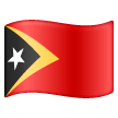 flag: Timor-Leste as rendered by Samsung
