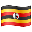 flag: Uganda as rendered by Samsung