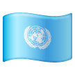 flag: United Nations as rendered by Samsung