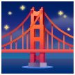bridge at night as rendered by Samsung