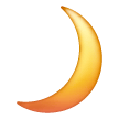crescent moon as rendered by Samsung