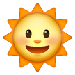 sun with face as rendered by Samsung