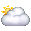Sonne hinter großer Wolke as rendered by Samsung