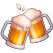 clinking beer mugs as rendered by Samsung