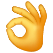 mano che fa OK as rendered by Samsung