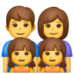 family: man, woman, girl, girl as rendered by Samsung