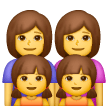 family: woman, woman, girl, girl as rendered by Samsung