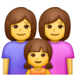 family: woman, woman, girl as rendered by Samsung