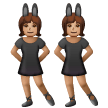 women with bunny ears: medium skin tone as rendered by Samsung