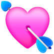 heart with arrow as rendered by Samsung