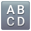 input latin uppercase as rendered by Samsung