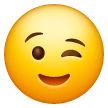 zwinkerndes Gesicht as rendered by Samsung
