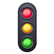 vertical traffic light as rendered by Samsung