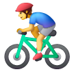man biking as rendered by Samsung