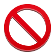 Prohibited Sign as rendered by Samsung
