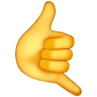 call me hand as rendered by Samsung