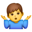 man shrugging as rendered by Samsung