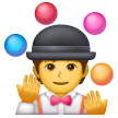 person juggling as rendered by Samsung