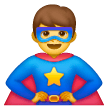 man superhero as rendered by Samsung