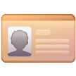 identification card as rendered by Samsung