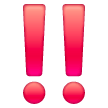 double exclamation mark as rendered by Samsung