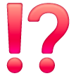 exclamation question mark as rendered by Samsung