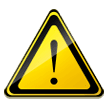 Caution Sign as rendered by Samsung
