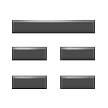 Trigram for Mountain as rendered by Samsung