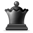 Black Chess Queen as rendered by Samsung