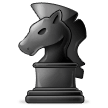 Black Chess Knight as rendered by Samsung