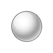 Medium Small White Circle as rendered by Samsung