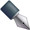 black nib as rendered by Samsung