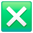 angekreuztes Kästchen as rendered by Samsung