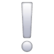 white exclamation mark as rendered by Samsung