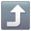 right arrow curving up as rendered by Samsung