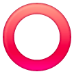 hollow red circle as rendered by Samsung
