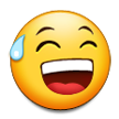 Grinning Face with Sweat, the previous design