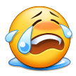 Loudly Crying Face as drawn by Samsung in Touchwiz 6.0
