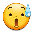 Anxious Face with Sweat, the previous design
