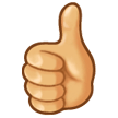 Thumbs up as drawn by Samsung in Touchwiz 7.0