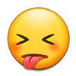 Squinting Face with Tongue as drawn by Samsung in Touchwiz 7.0