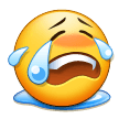 Loudly Crying Face as drawn by Samsung in Touchwiz 7.0