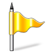 Triangular Flag as drawn by Samsung in Touchwiz 7.0