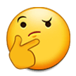 Thinking Face as drawn by Samsung in Touchwiz 7.1