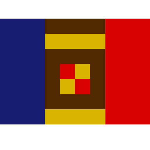 flag: Andorra as rendered by SerenityOS