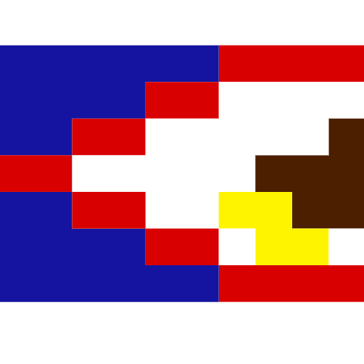 flag: American Samoa as rendered by SerenityOS