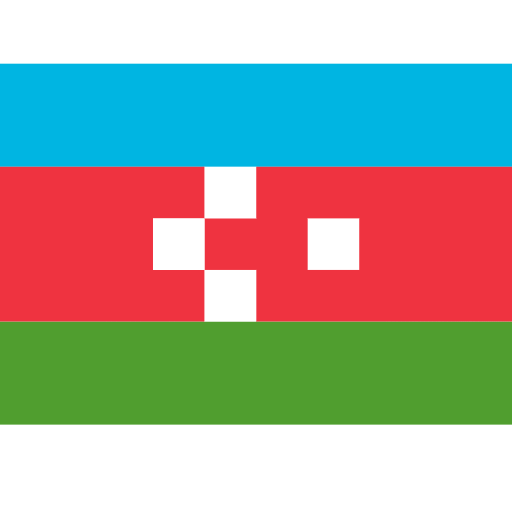 flag: Azerbaijan as rendered by SerenityOS