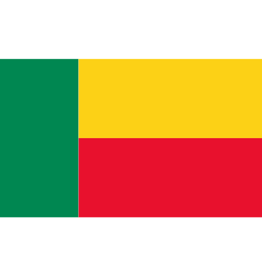 Flagge: Benin as rendered by SerenityOS