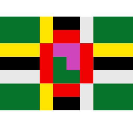 flag: Dominica as rendered by SerenityOS