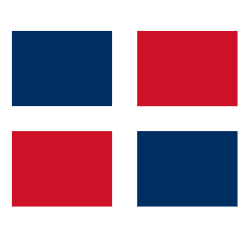 flag: Dominican Republic as rendered by SerenityOS